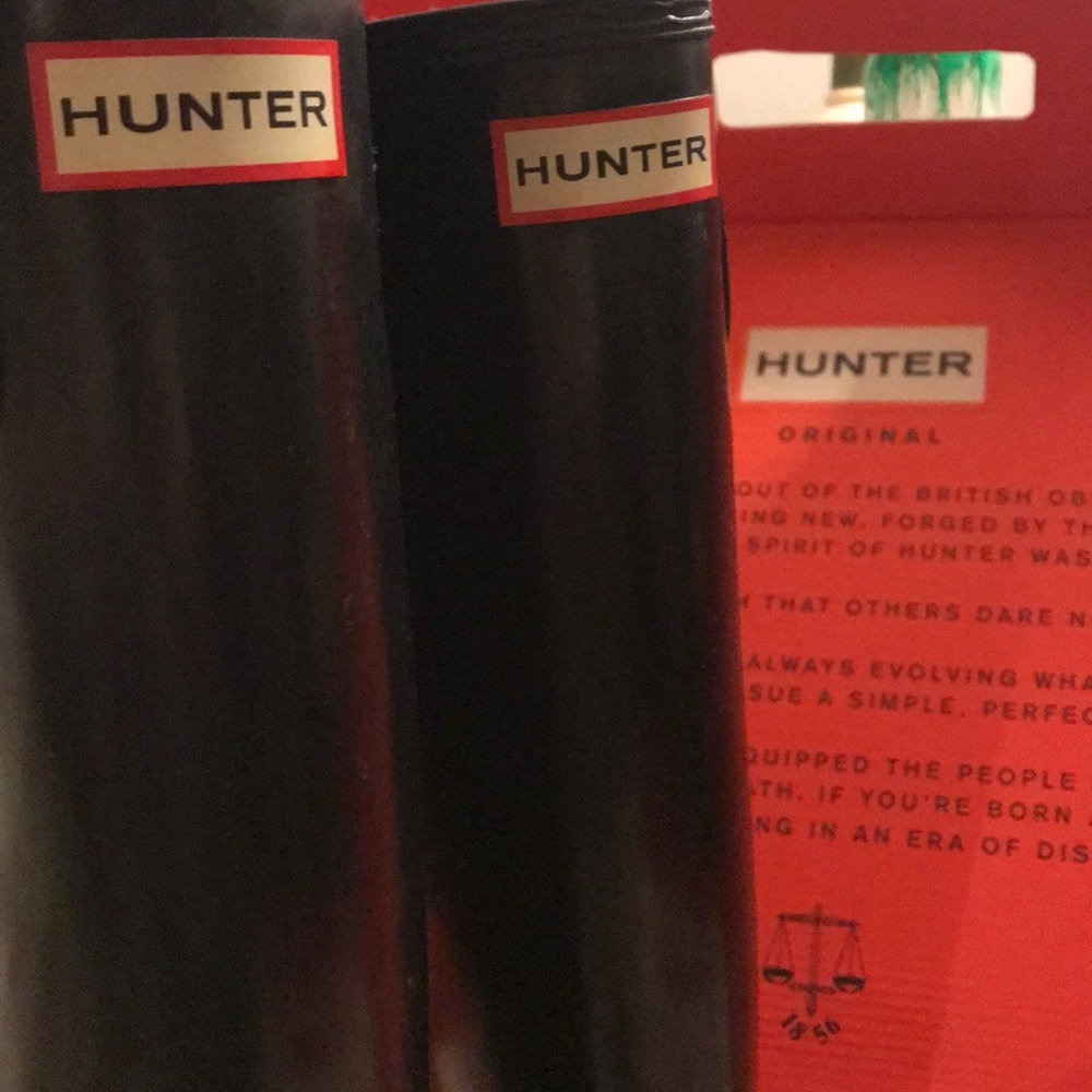 Hunter - Black Tall Boots